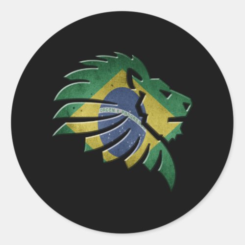 Brazil Classic Round Sticker