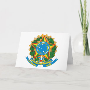 Brazil Coat of Arms Greeting Card