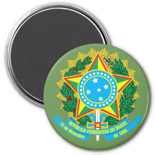 Brazil Coat of Arms Magnet