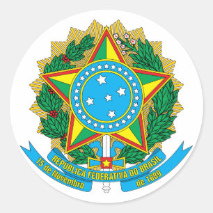 Brazil Coat of Arms Sticker