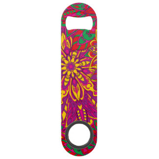 Brazil colorful mandala pattern speed bottle opener