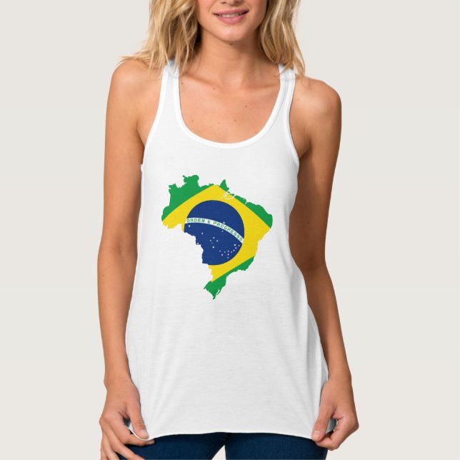 Brazil Country and Flag Women's Tank Top (Front)
