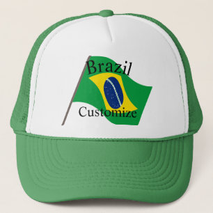 Brazil Country Flag Thunder_Cove Trucker Hat