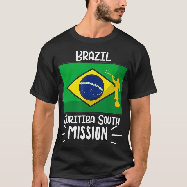 Brazil Curitiba South Mormon LDS Mission Gift T-Shirt (Front)