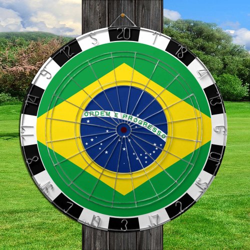 Brazil Dartboard  Brazilian Flag  game board