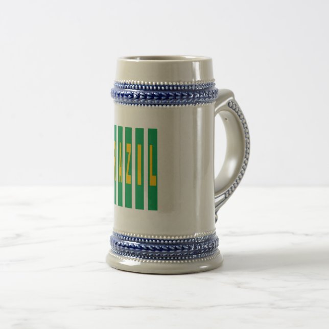 BRAZIL DESIGN slut Beer Stein (Front Right)