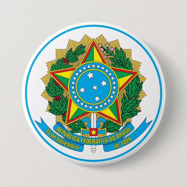 brazil emblem button (Front)