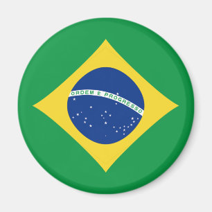 Brazil Fisheye Flag Magnet