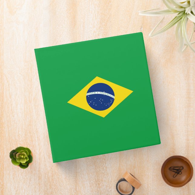 Brazil flag 3 ring binder (In Situ)