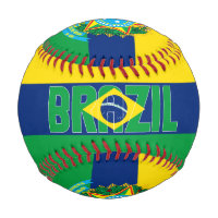 Brazil Flag and Coat of Arms Patriotic