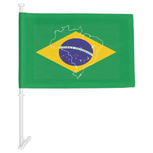 Brazil Flag and Map