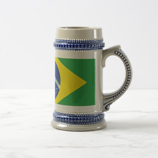 Brazil Flag Beer Stein (Right)