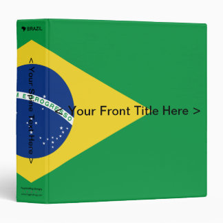 Brazil Flag Binder