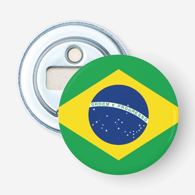 Brazil Flag Bottle Opener (Front)