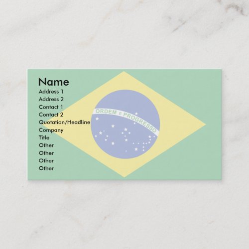 Brazil Flag Business Card