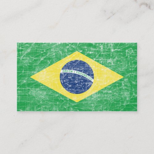 brazil flag business card