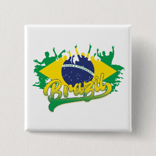 Brazil Flag Button