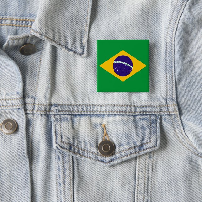 Brazil Flag Button (In Situ)