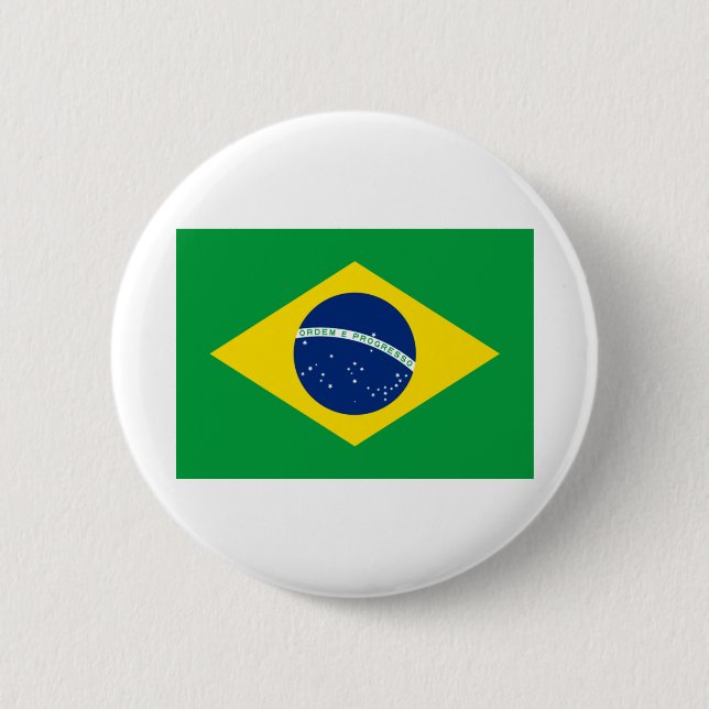 Brazil Flag Button (Front)