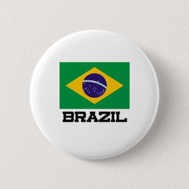 Brazil Flag Button (Front)