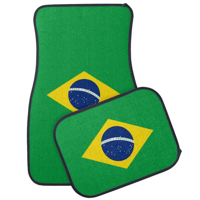Brazil flag car floor mat (Set)