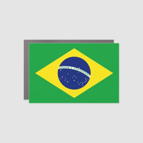Brazil Flag Car Magnet