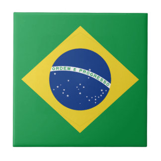 Brazil Flag Ceramic Tile