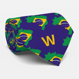 BRAZIL Flag Christian Welcome BRASIL Neck Tie