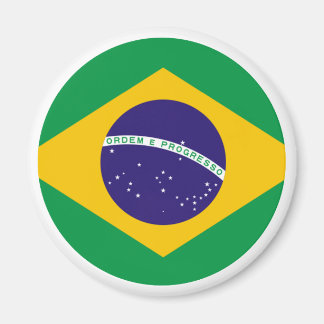 Brazil Flag Circle The MUSEUM Zazzle Magnet