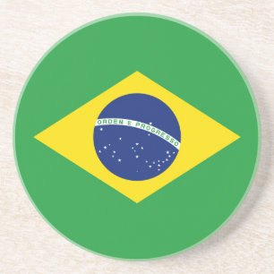 Brazil flag coaster