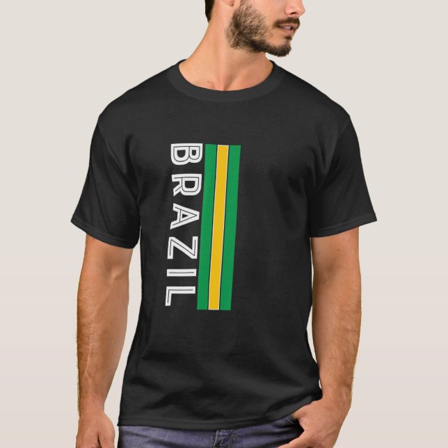 Brazil Flag Colors T-Shirt (Front)
