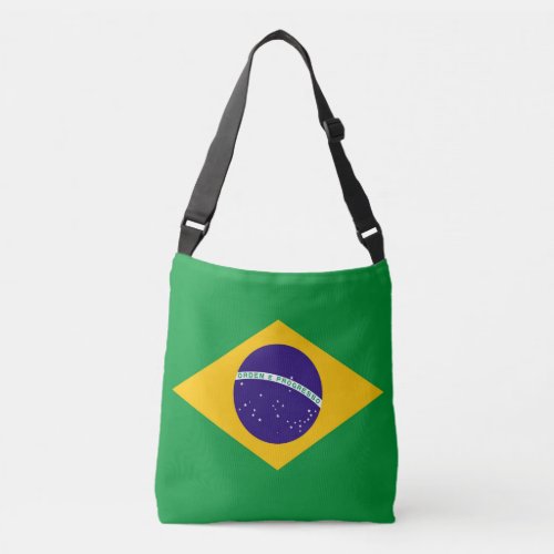 Brazil Flag Crossbody Bag