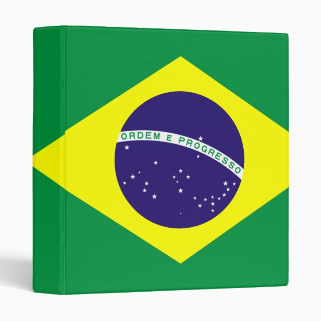 Brazil Flag Design Binder (Front/Spine)