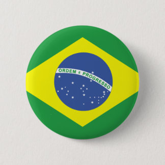 Brazil Flag Design Button