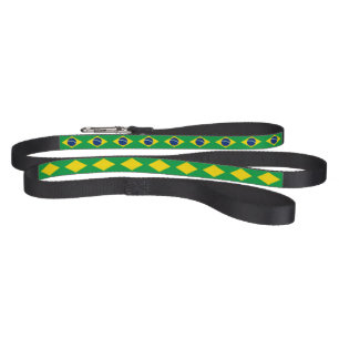 Brazil flag Dog Leash