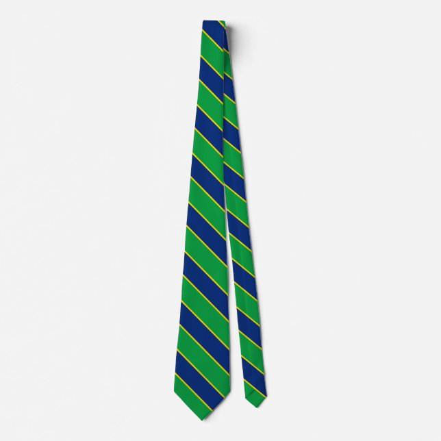 Brazil Flag Elegant Neck Tie (Front)