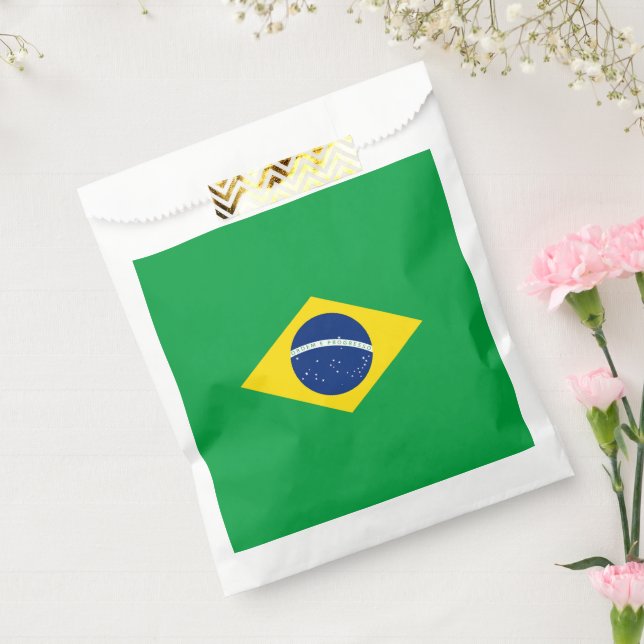 Brazil flag favor bag (Sealed)