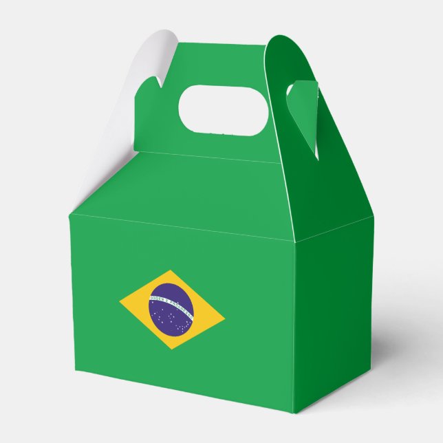 Brazil Flag Favor Boxes (Back Side)