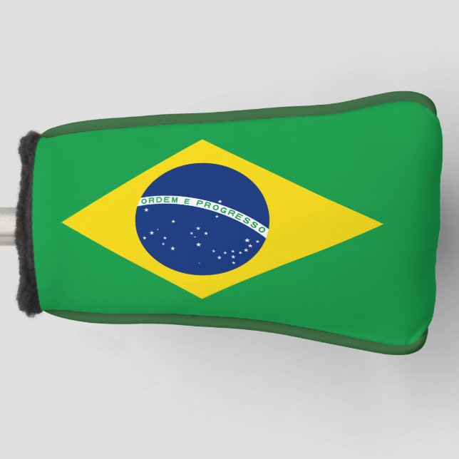 Brazil flag Golf Head Cover (Front)