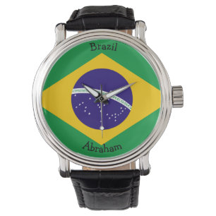 Brazil Flag graphic Watch
