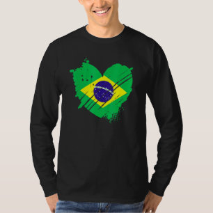 Brazil Flag I Love It Is In My Dna For Brazilians T-Shirt