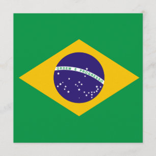 Brazil Flag Invitation
