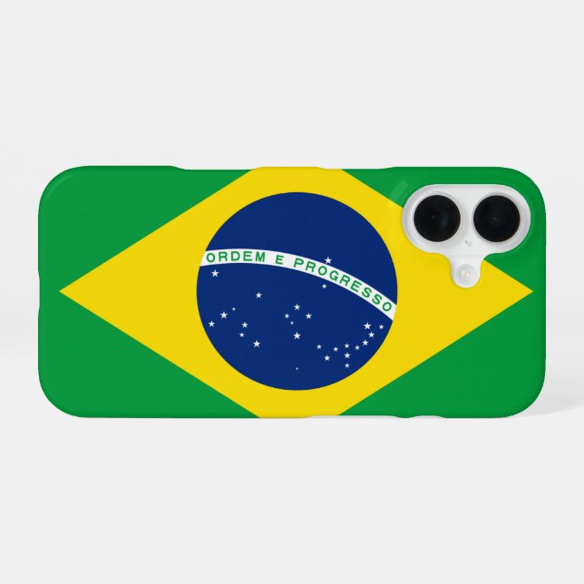 Brazil flag iPhone case (Back Horizontal)