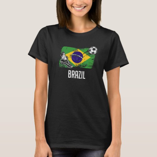 Brazil Flag Jersey Brazilian Soccer Team Brazilian T_Shirt