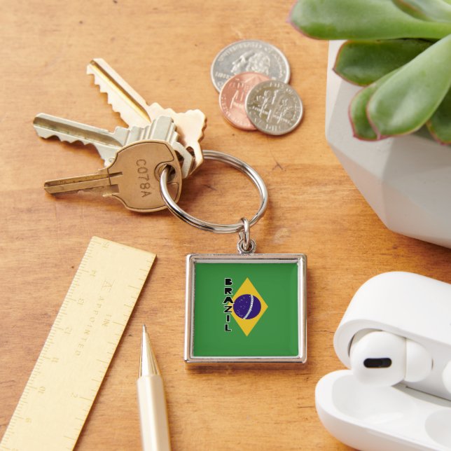 Brazil Flag Keychain (Desk)