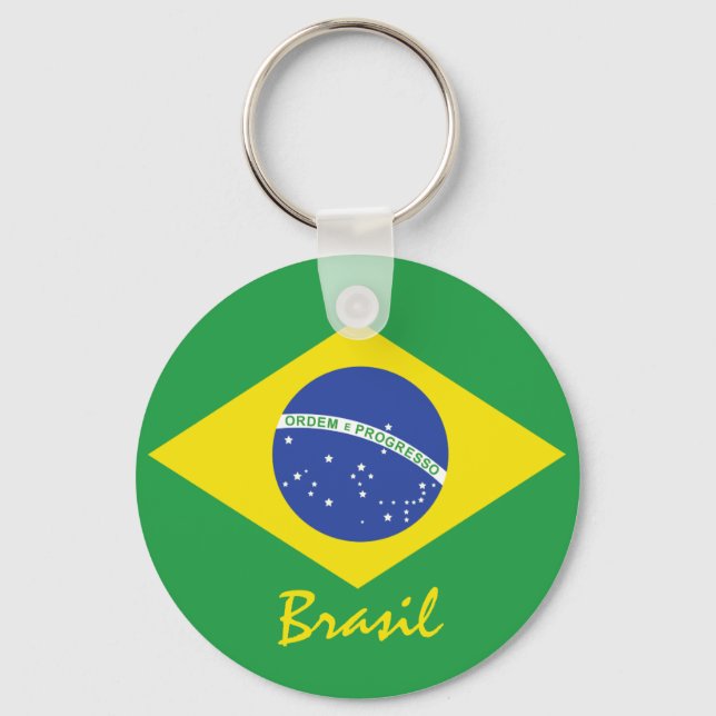 Brazil Flag Keychain (Front)