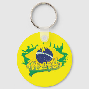 Brazil Flag Keychain