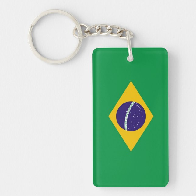 Brazil Flag Keychain (Front)