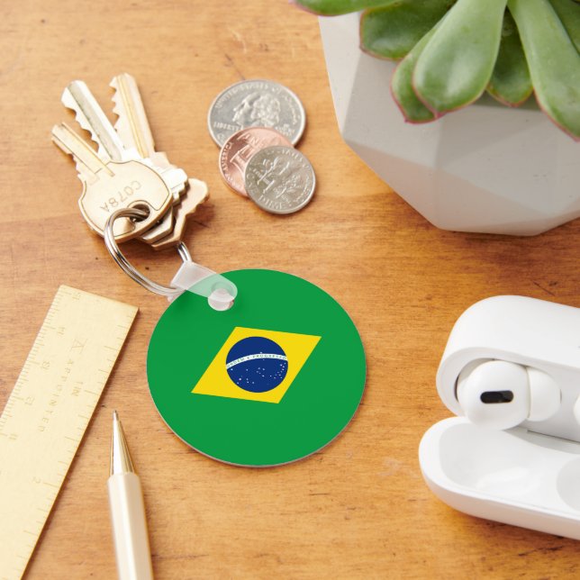 Brazil flag keychain (Desk)