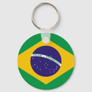 Brazil flag keychain